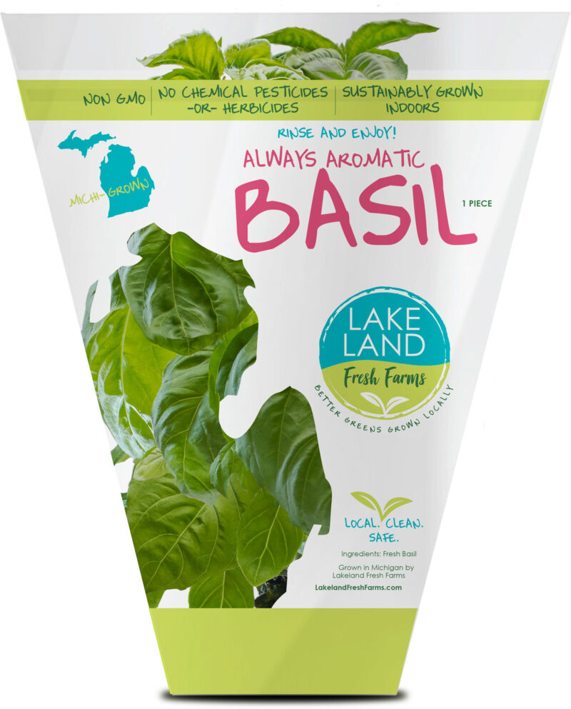 Basil Clamshell 6ct 0.5oz Lakeland Fresh Farms